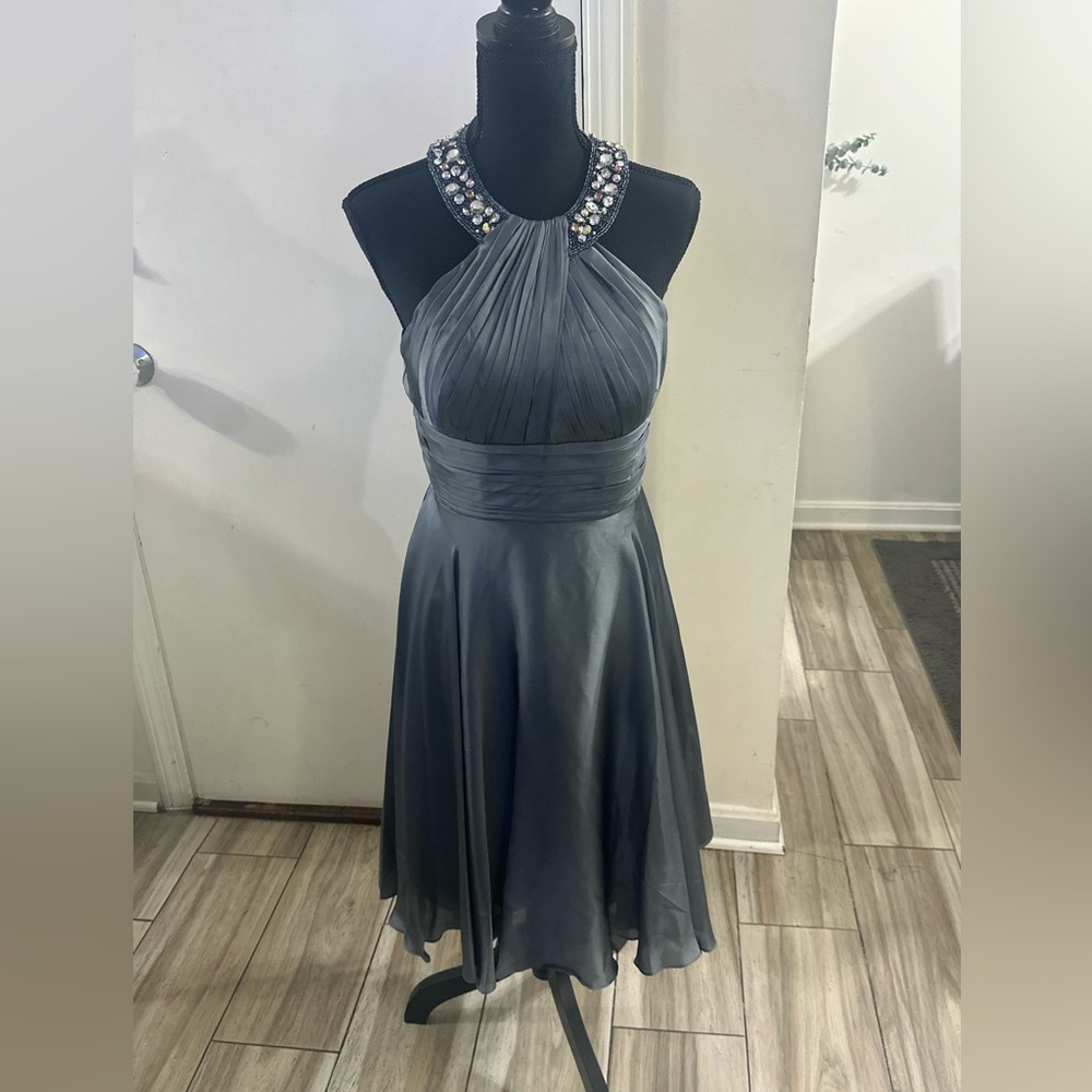 May queen dark grey dress size 8